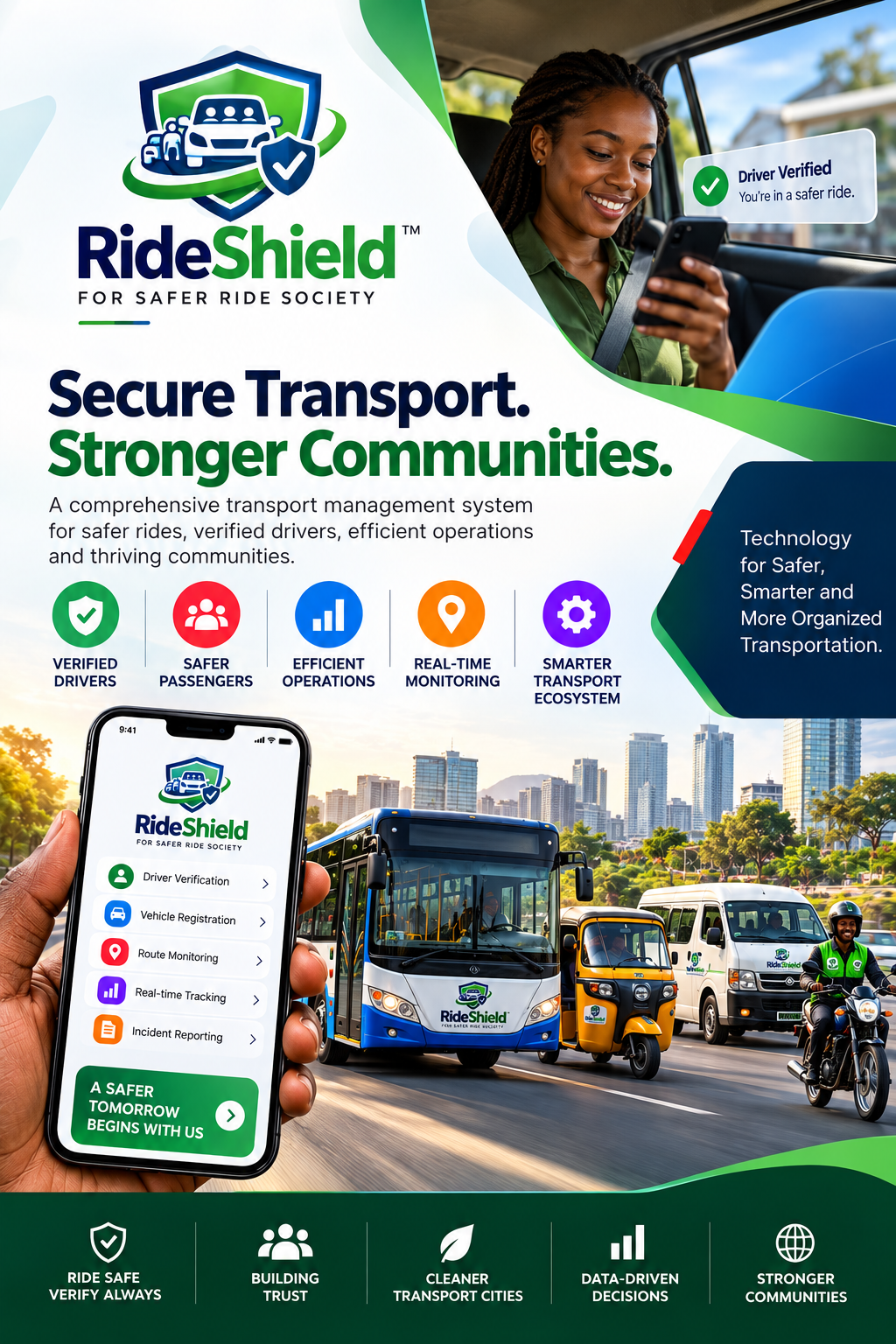 RideShield Transport Management and Verification Platform